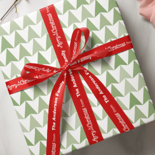 Aangepaste, kleine kerstdagen voor elke aangepaste satijnen lint