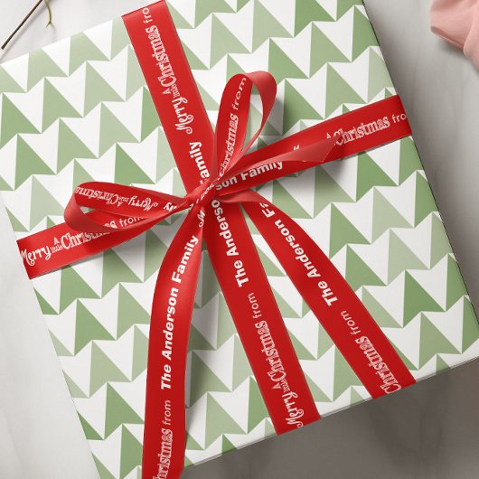Aangepaste, kleine kerstdagen voor elke aangepaste satijnen lint