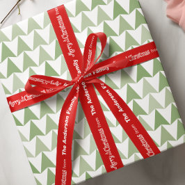 Aangepaste, kleine kerstdagen voor elke aangepaste satijnen lint