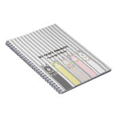 Aangepaste kleine laptop met kabelretro, kleurrijk notitieboek (Rechterzijde)