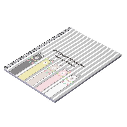 Aangepaste kleine laptop met kabelretro, kleurrijk notitieboek (Linkerzijde)