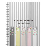 Aangepaste kleine laptop met kabelretro, kleurrijk notitieboek (Voorkant)