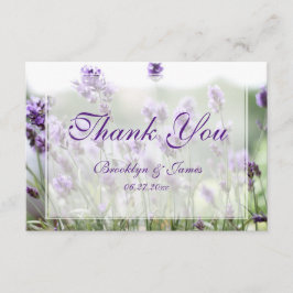 Aangepaste kleine lavender Bohemian bedankt
