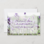 Aangepaste kleine lavender Bohemian bedankt (Achterkant)