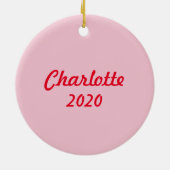 Aangepaste kleine liefdesbug-boomstructuur keramisch ornament (Achterkant)