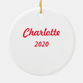 Aangepaste kleine liefdesbug-boomstructuur keramisch ornament (Achterkant)