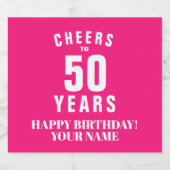 Aangepaste kleine Liquor Flessenetiket voor 50ste Likeurfles Etiket (Enkel label)