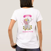 Aangepaste kleine olifant mama om baby shower te w t-shirt (Achterkant)
