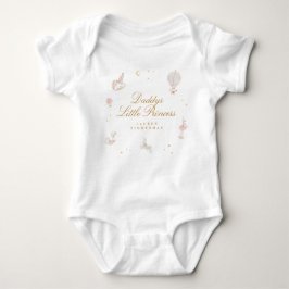 Aangepaste kleine prinses Schattige roze meisje sp Romper