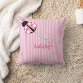Aangepaste kleine roze luis kussen (Deken)