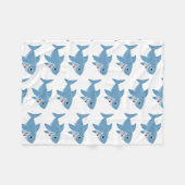 Aangepaste kleine ruggengraat voor haaienvinnen fleece deken (Voorkant (Horizontaal))