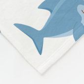 Aangepaste kleine ruggengraat voor haaienvinnen fleece deken (Hoek)