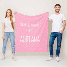 Aangepaste kleine Star Fleece Blanket Deken