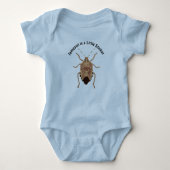 Aangepaste kleine Stinker Brown Stink Bug Romper (Voorkant)