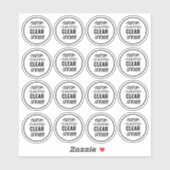 Aangepaste kleine transparante stickerlabels sticker (Vel)
