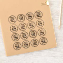 Aangepaste kleine transparante stickerlabels sticker