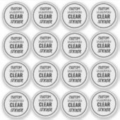 Aangepaste kleine transparante stickerlabels sticker (Voorkant)