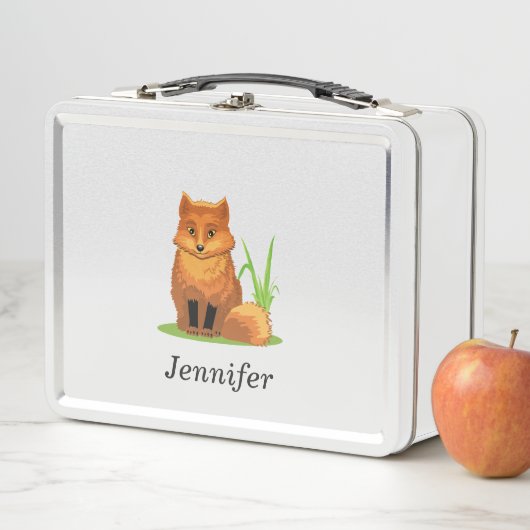 Aangepaste kleine vos terug naar school (In situ)