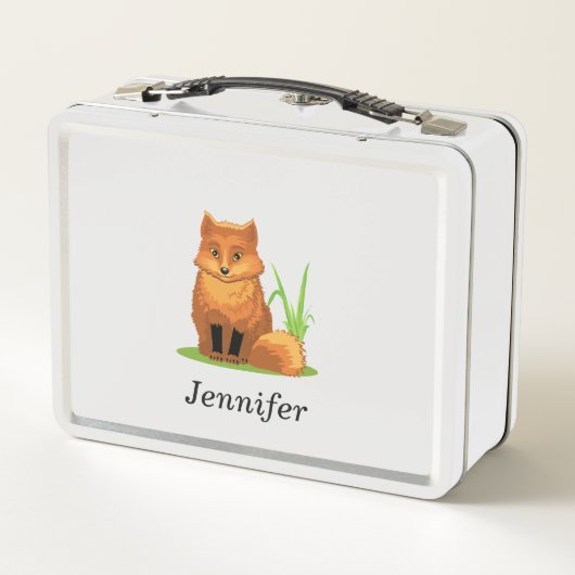 Aangepaste kleine vos terug naar school (Achterkant)