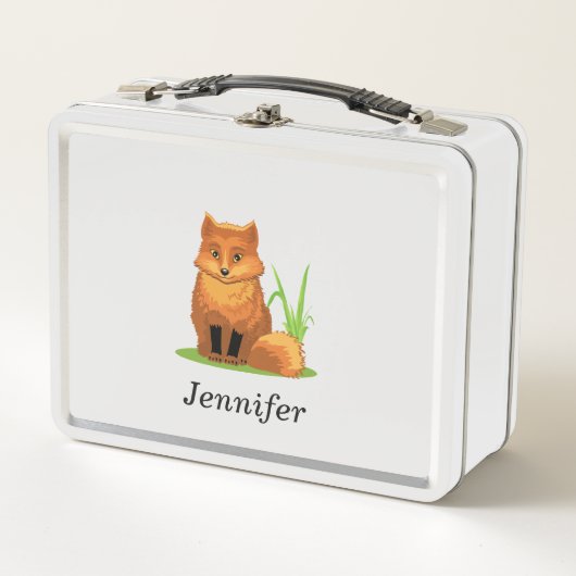 Aangepaste kleine vos terug naar school (Voorkant)