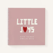 Aangepaste kleine vreugde Kinder Gezegden Keepsake Notitieboek (Voorkant)