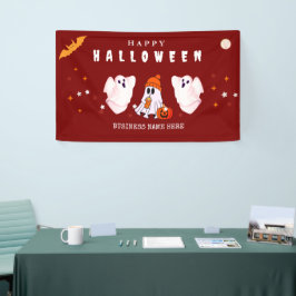 Aangepaste kleine zakelijke logo Halloween-feest Spandoek