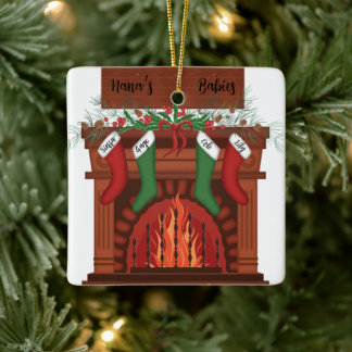 Aangepaste kleinkinderen Kerstmis ornament
