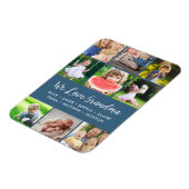 Aangepaste kleinkinderen Namen 9 Foto Collage Magneet (Linkerzijde)