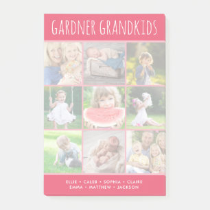 Aangepaste kleinkinderen Namen Instagram 9 Foto Co Post-it® Notes