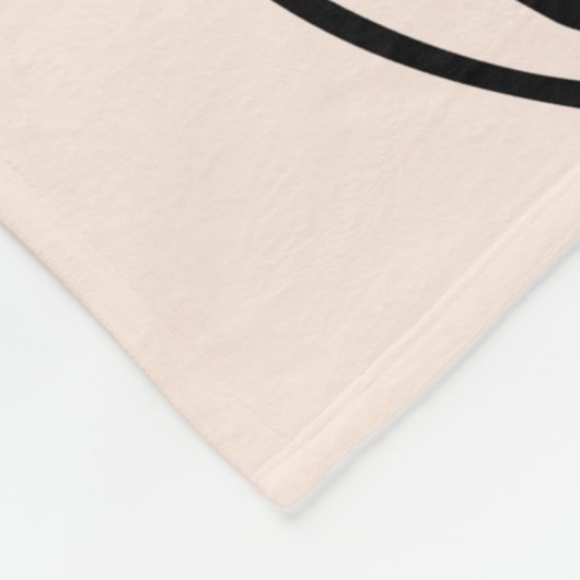 Aangepaste Kleinkinderen Namen Minimale Bloemlijn  Fleece Deken (Hoek)