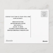 Aangepaste kleinschalige verkoop van onroerend goe briefkaart (Achterkant)