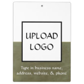 Aangepaste Klembord voor Aannemers met Logo (Achterkant)