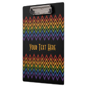 Aangepaste klembord voor Rainbow Chevron Pattern (Links)