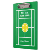 Aangepaste klembord voor tennisschool coach traine (Links)