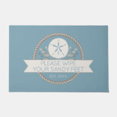 Aangepaste klepmat voor taphuis met zandband deurmat (Voorkant)