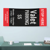 Aangepaste klepparkering spandoek (Beurs)