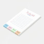 Aangepaste kleppen voor klaslokalen om een lijst t post-it® notes (Schuin)