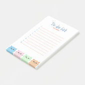 Aangepaste kleppen voor klaslokalen om een lijst t post-it® notes (Schuin)