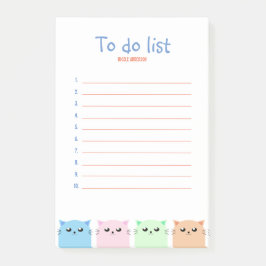 Aangepaste kleppen voor klaslokalen om een lijst t post-it® notes