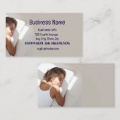 Aangepaste klepvormgeving met mattress visitekaartje (Voorkant / Achterkant)