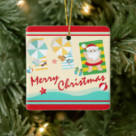 Aangepaste kletskerstman op het kerstfeest keramisch ornament