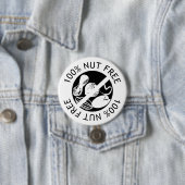 Aangepaste kleur 100% Nut Free Nut Allergy Alert Ronde Button 7,6 Cm (In situ)