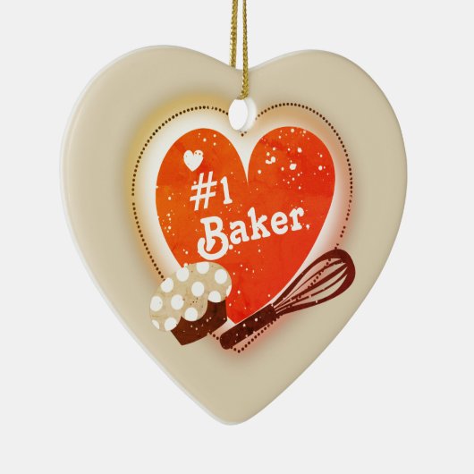 Aangepaste kleur #1 Baker Kerstboom ornament (Rechts)