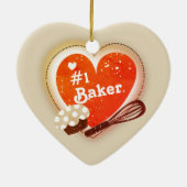 Aangepaste kleur #1 Baker Kerstboom ornament (Achterkant)