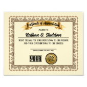 Aangepaste kleur 20-jarige uitreiking van arbeidsb foto afdruk (Voorkant)