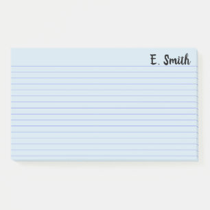 Aangepaste kleur aangepast groot blauw post-it® notes