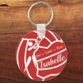 Aangepaste kleur Aangepast netball-toetsenbord Sleutelhanger (Voorkant)