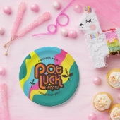 Aangepaste kleur, aangepast pakje geluk voedselfee papieren bordje (Feest)