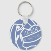 Aangepaste kleur Aangepaste netball-coach Sleutelhanger (Voorkant)