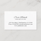 Aangepaste kleur achtergrond visitekaartsjabloon visitekaartje (Achterkant)